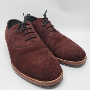 Heutchy Mens Brown Suede Uppers Rubber Sole Oxfords Size US 8  Made In Spain VGC